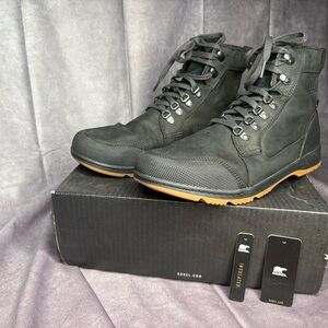 Sorel Men's Black Ankeny II Mid Boots